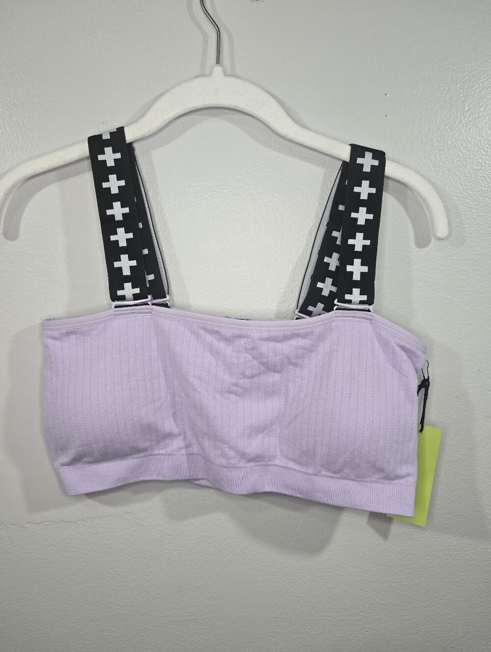 BP. + Wildfang Lavender Ribbed Seamless Bralette with Removeable Straps- Large